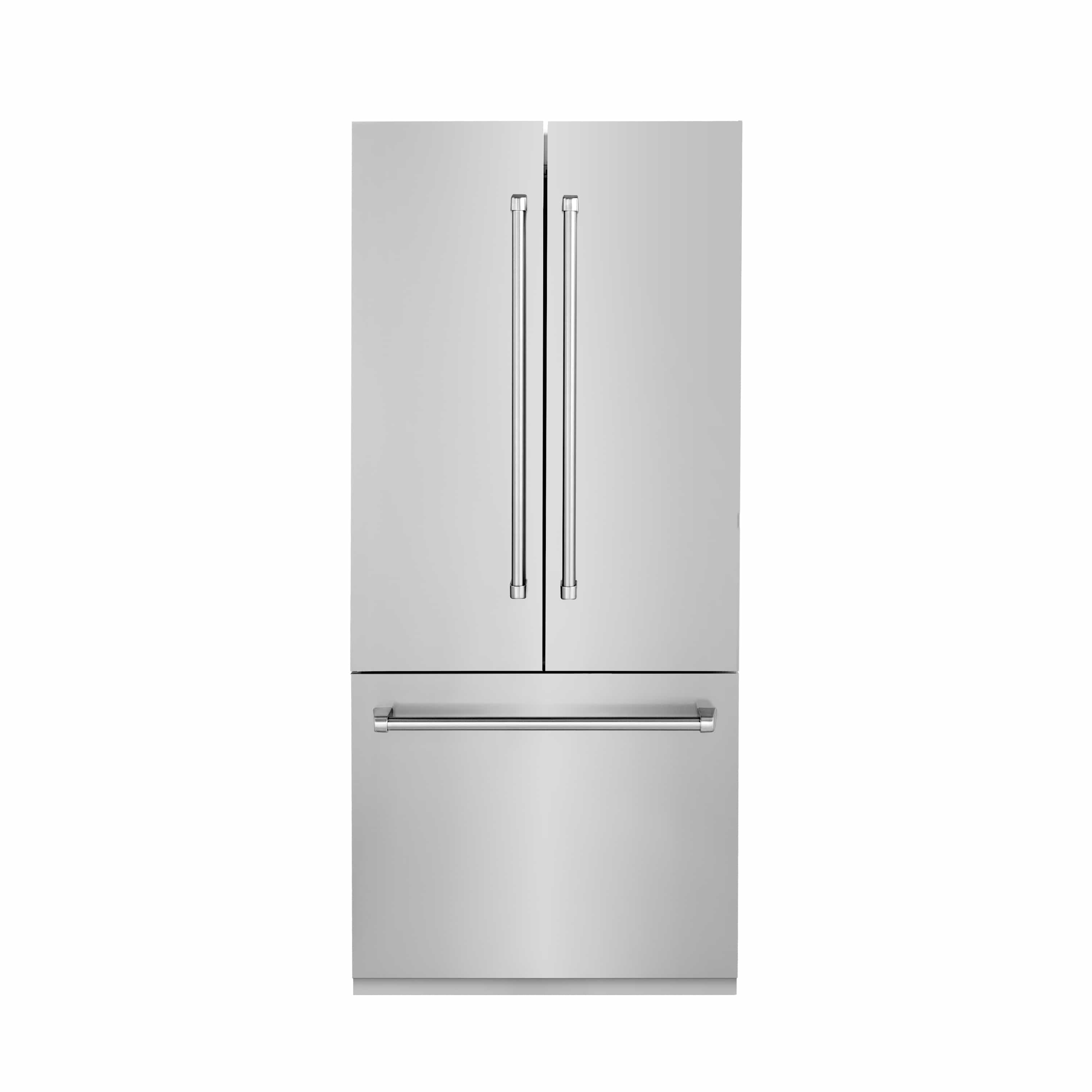 ZLINE 36" Built-In 19.6 cu. ft. 3-Door French Door Refrigerator with Internal Water and Ice Dispenser in Stainless Steel (RBIV-304-36)