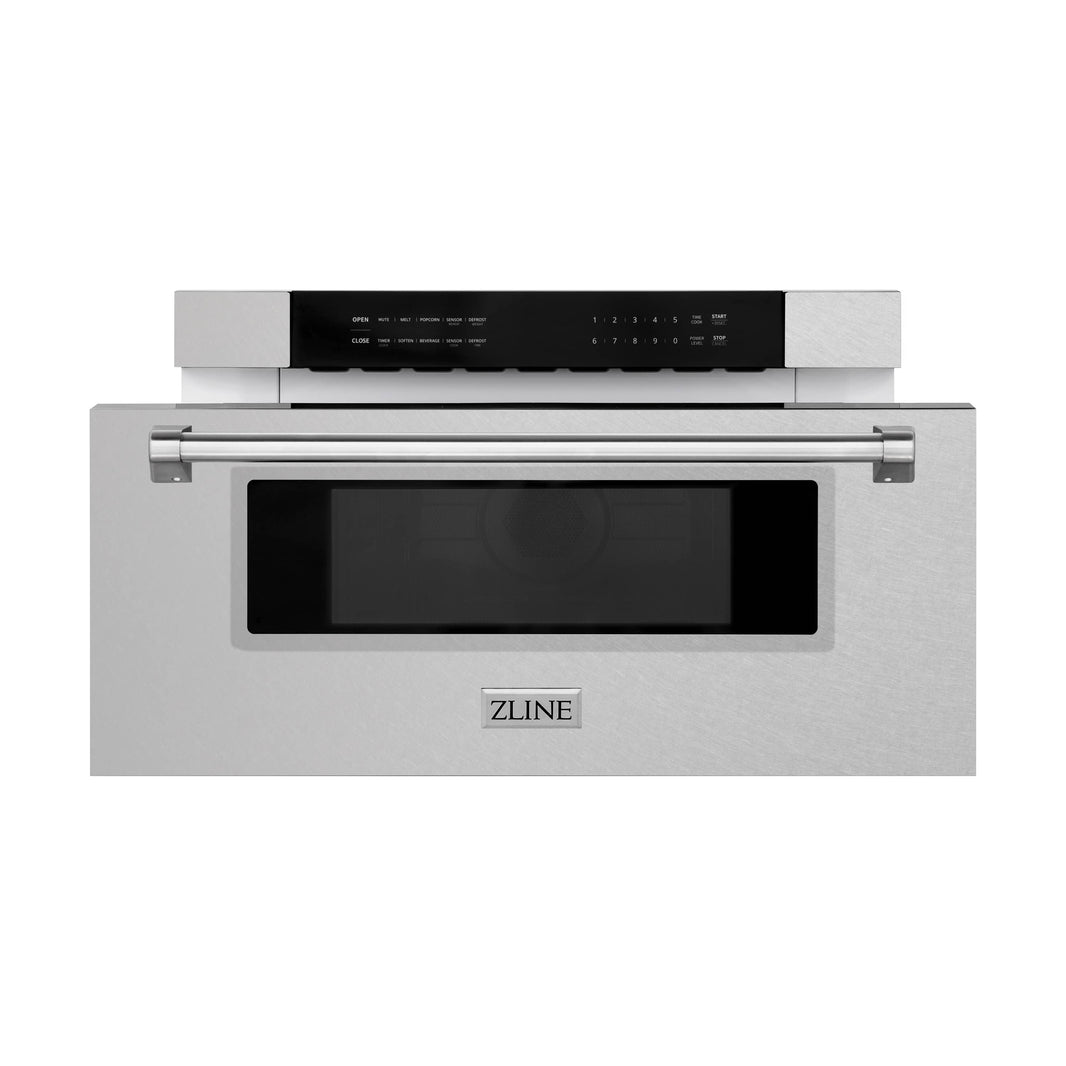 ZLINE 30" 1.2 cu. ft. Built-in Microwave Drawer in DuraSnow® Stainless Steel (MWD-30-SS)