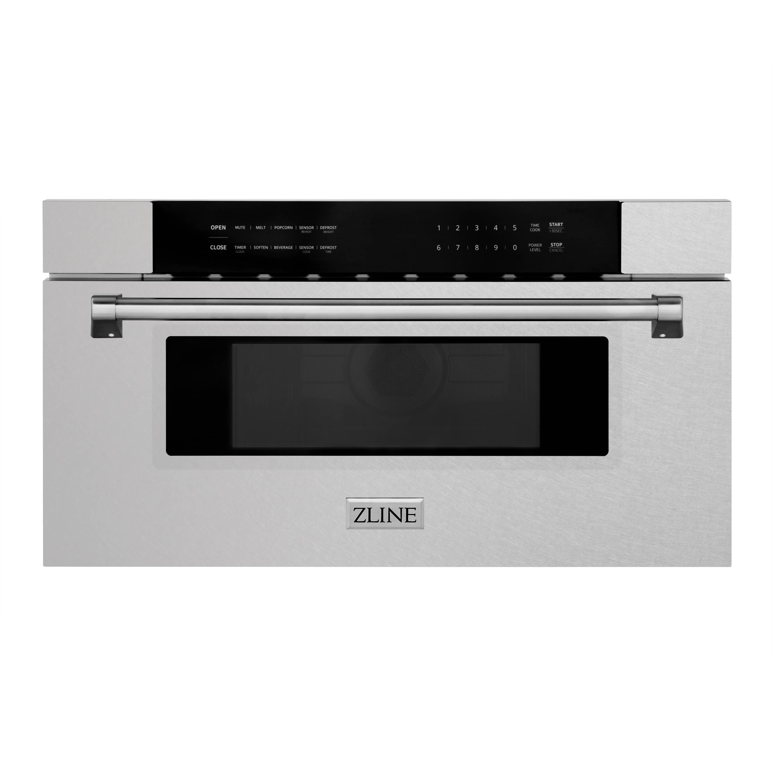 ZLINE 30" 1.2 cu. ft. Built-in Microwave Drawer in DuraSnow® Stainless Steel (MWD-30-SS)