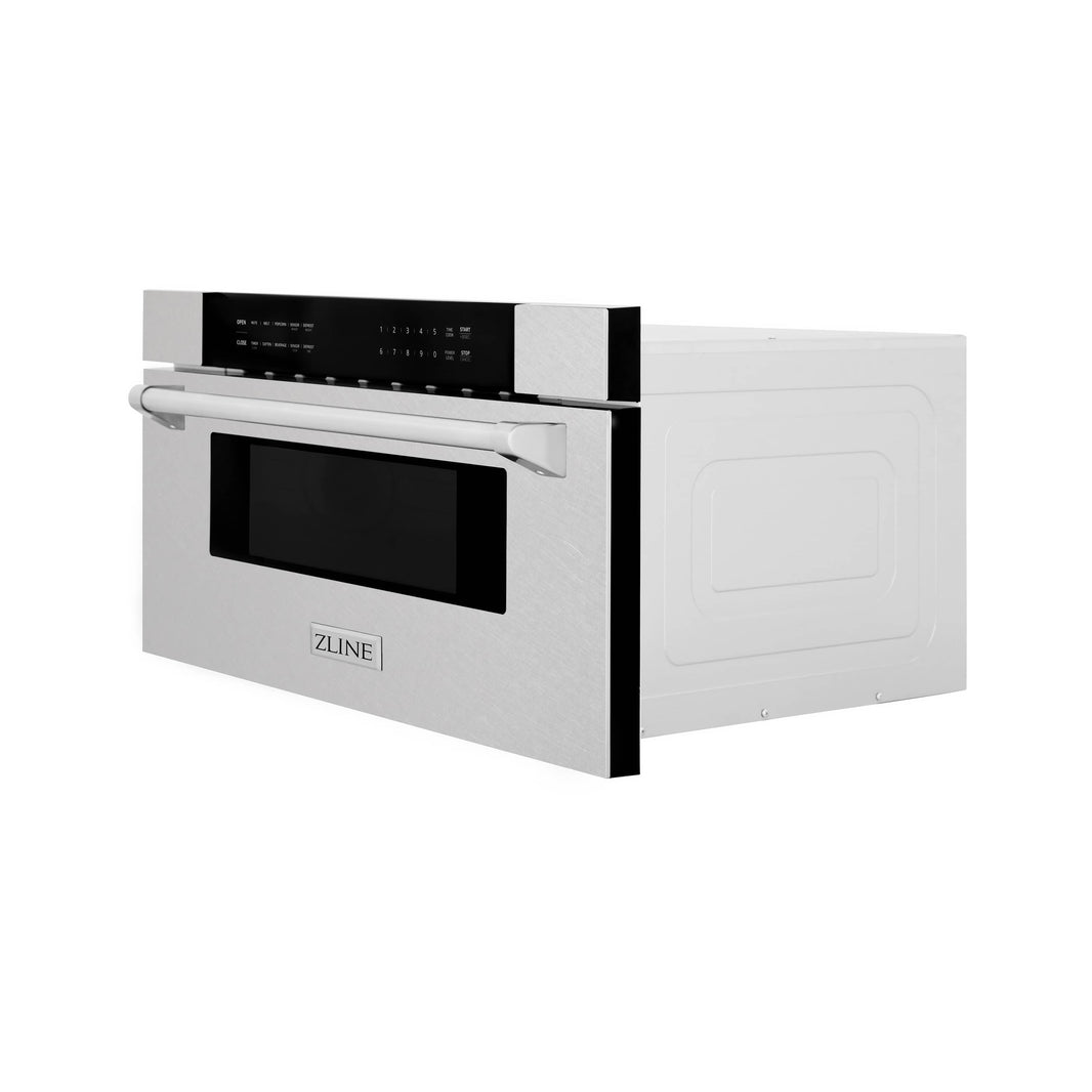 ZLINE 30" 1.2 cu. ft. Built-in Microwave Drawer in DuraSnow® Stainless Steel (MWD-30-SS)