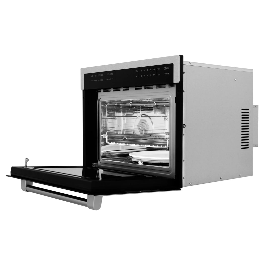 ZLINE 24" Built-in Convection Microwave Oven in Durasnow with Speed and Sensor Cooking (MWO-24-SS)