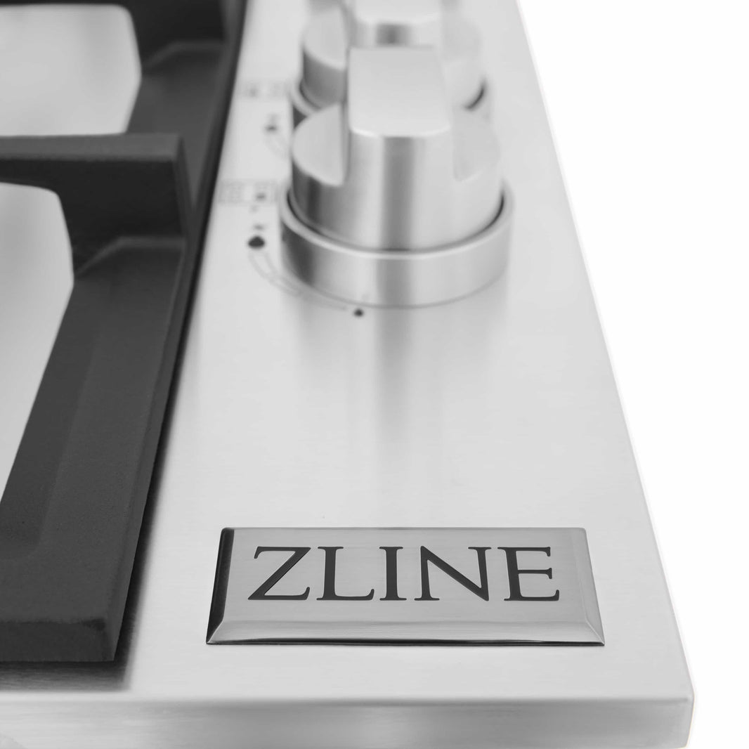 ZLINE 30-Inch Drop-In Gas Stovetop with 4 Gas Brass Burners (RC-BR-30)