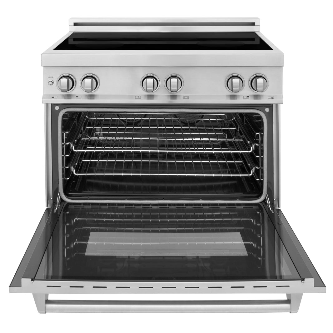 ZLINE 36-Inch 4.6 cu. ft. Induction Range with a 4 Element Stove and Electric Oven in Stainless Steel (RAIND-36)