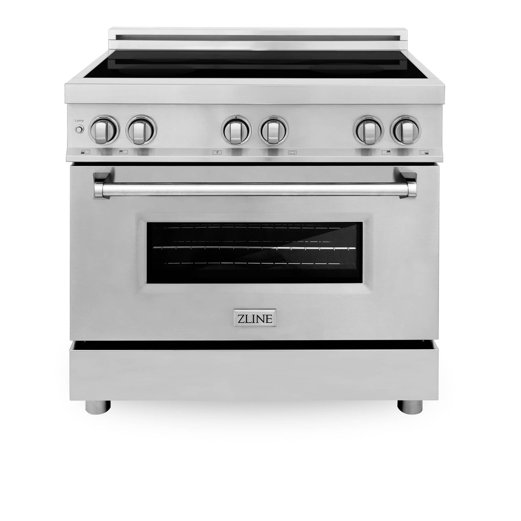 ZLINE 36-Inch 4.6 cu. ft. Induction Range with a 4 Element Stove and Electric Oven in Stainless Steel (RAIND-36)