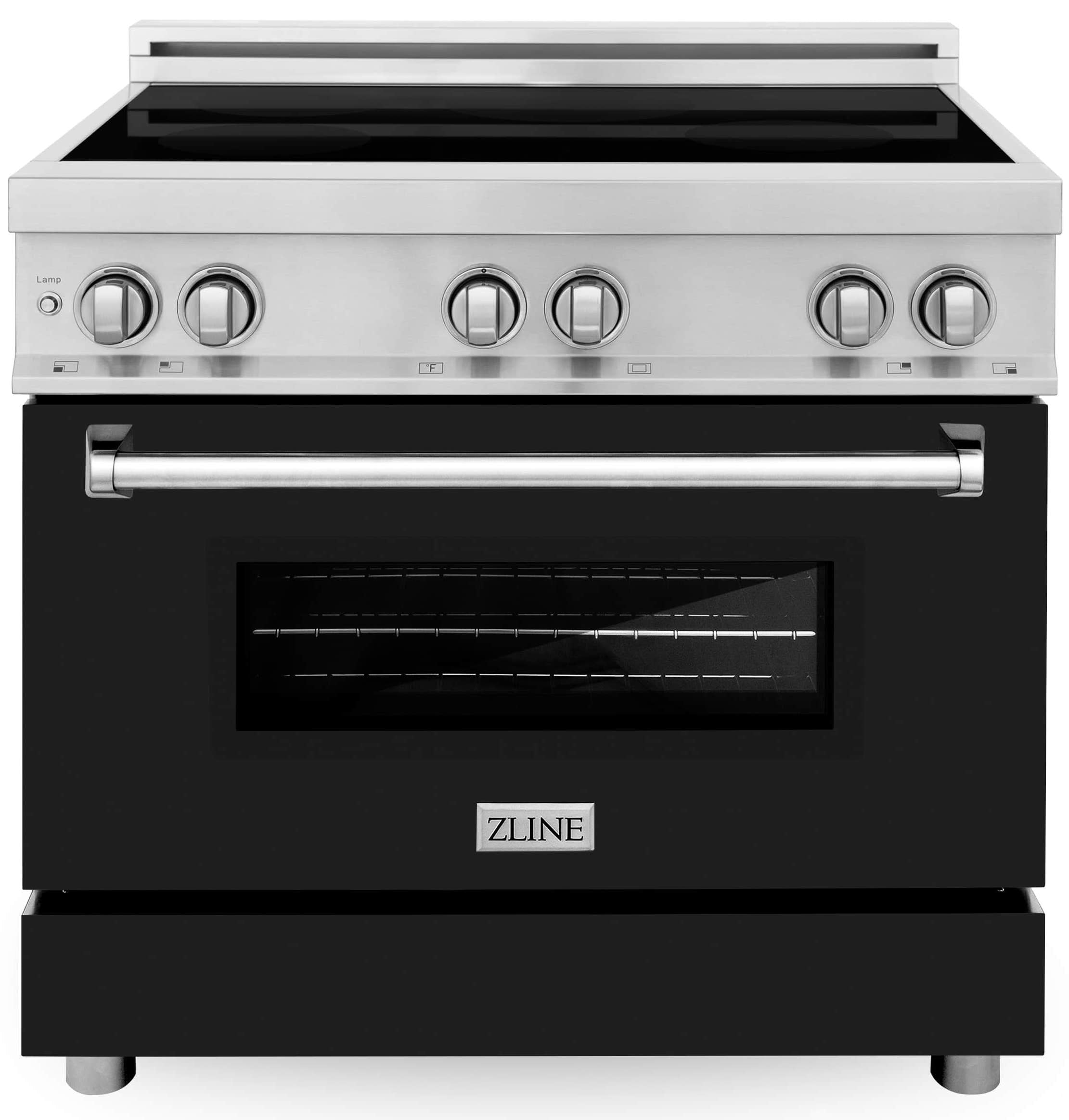 ZLINE 36-Inch 4.6 cu. ft. Induction Range with a 4 Element Stove and Electric Oven in Black Matte (RAIND-BLM-36)