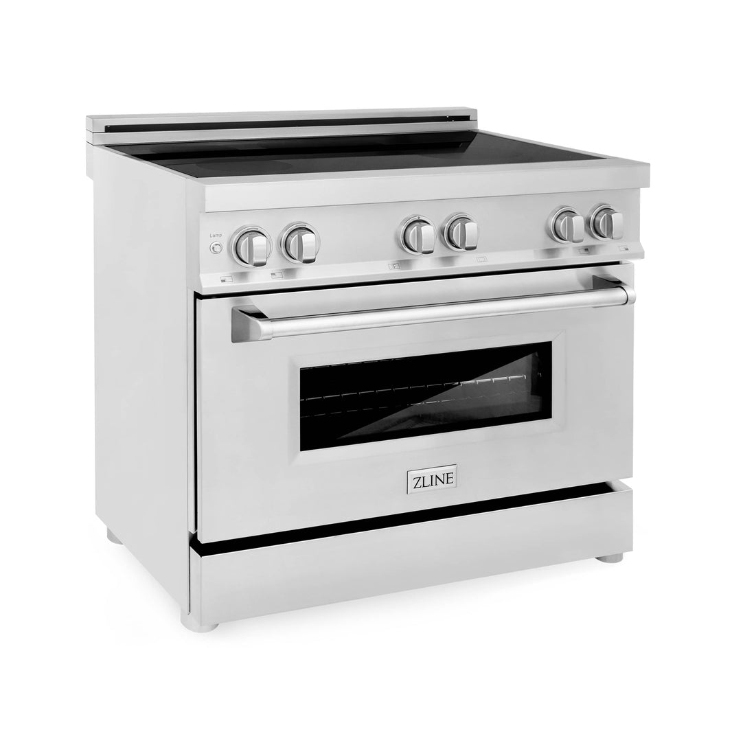 ZLINE 36-Inch 4.6 cu. ft. Induction Range with a 4 Element Stove and Electric Oven in Stainless Steel (RAIND-36)