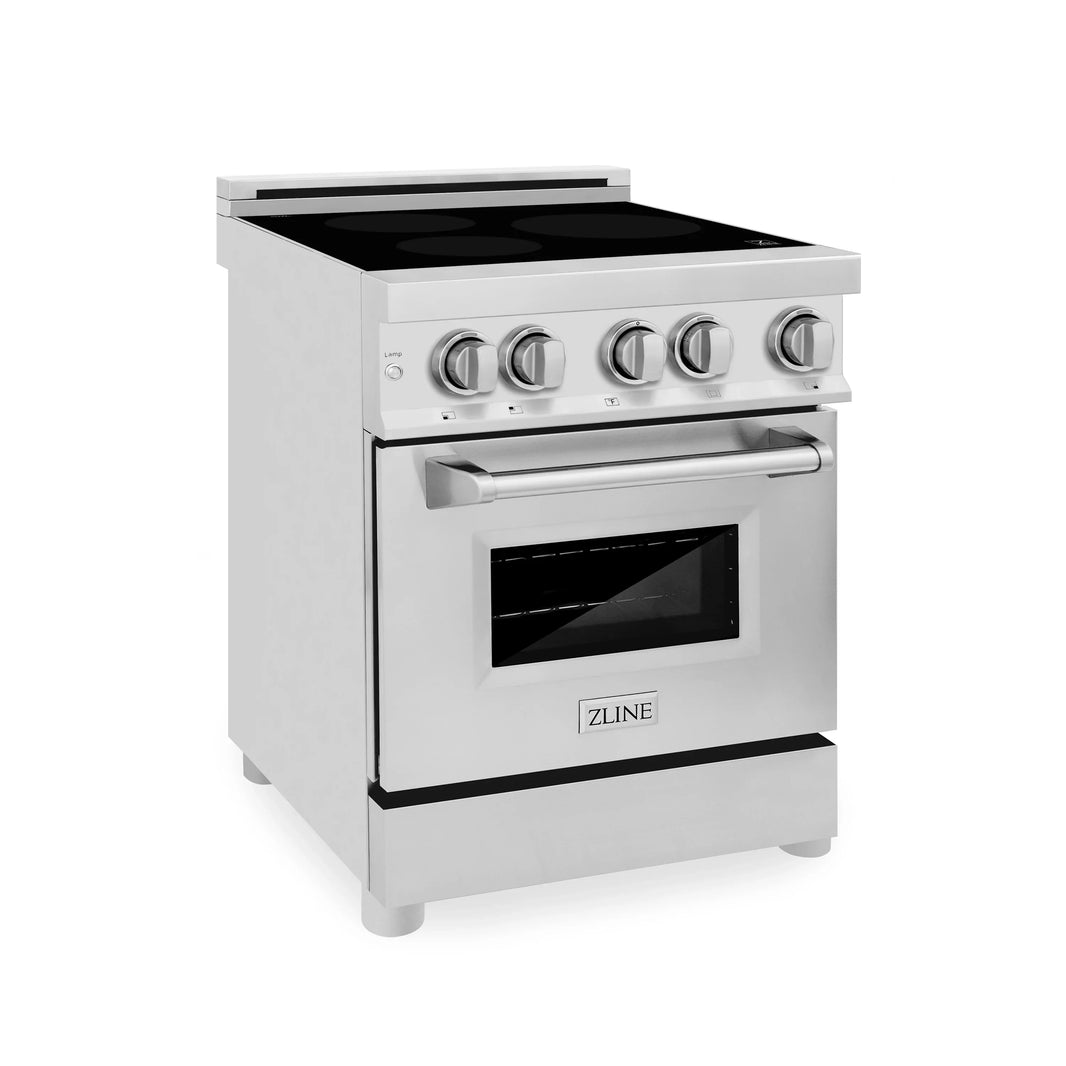 ZLINE 24-Inch 2.8 cu. ft. Induction Range with a 3 Element Stove and Electric Oven in Stainless Steel (RAIND-24)