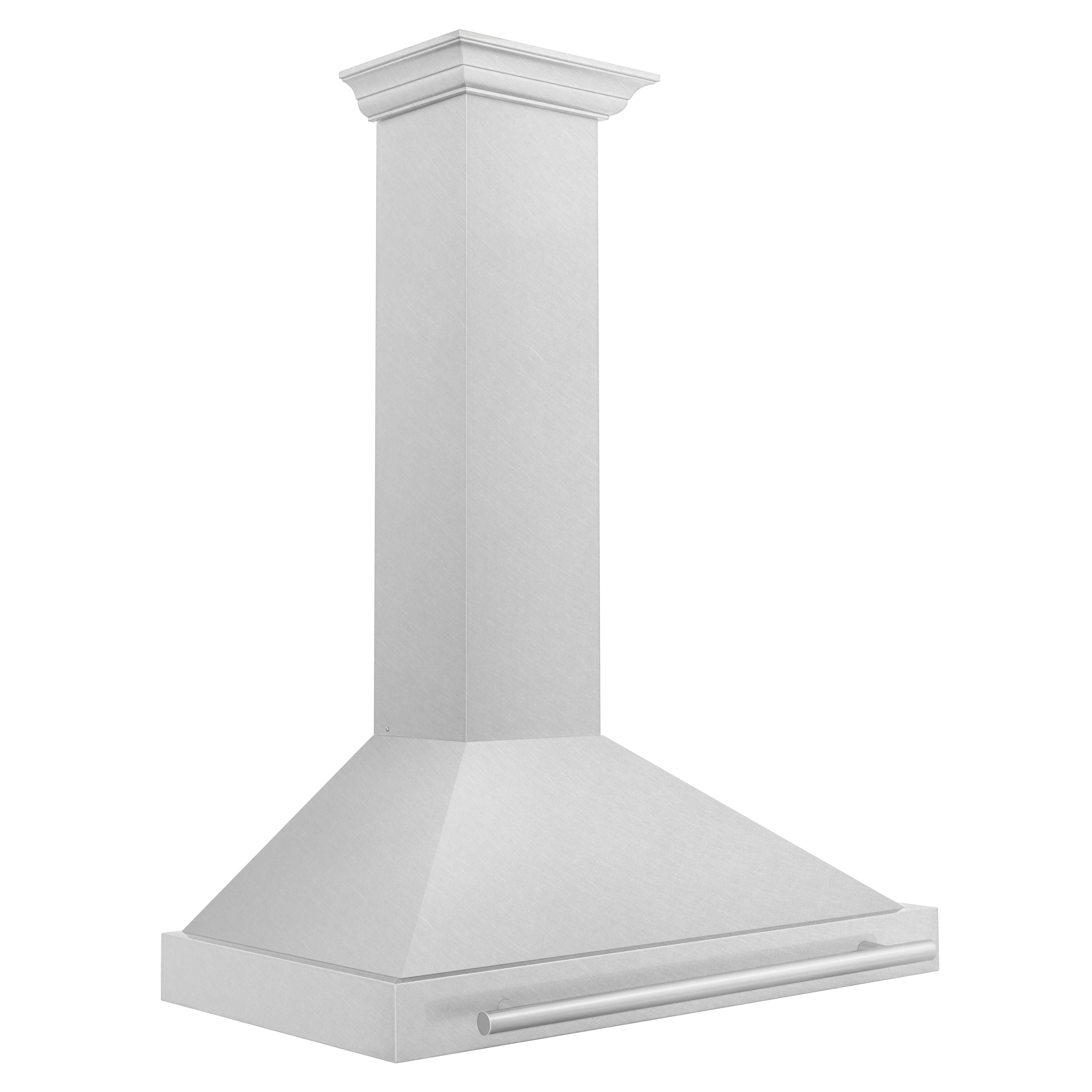 ZLINE 36-Inch Wall Mounted Range Hood in DuraSnow® Stainless Steel with Stainless Steel Handle (KB4SNX-36)