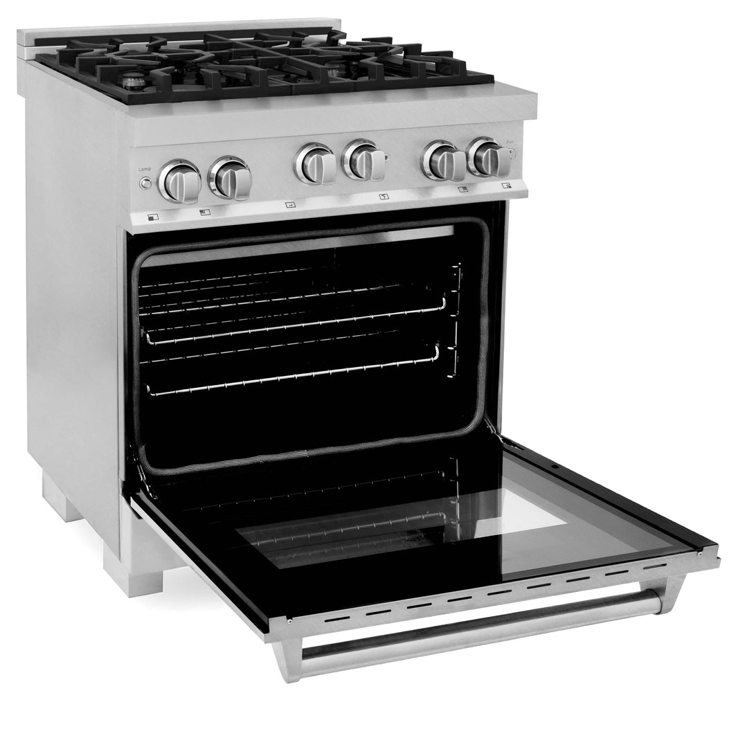 ZLINE 30" Professional 4.0 Cu. Ft. 4 Gas On Gas Range In DuraSnow Stainless Steel (RGS-SN-30)