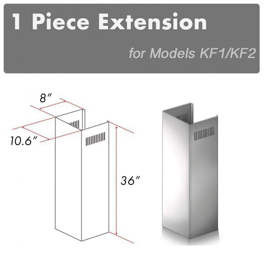 ZLINE 1 Piece Chimney Extension for 10' Ceiling (1PCEXT-KF1)