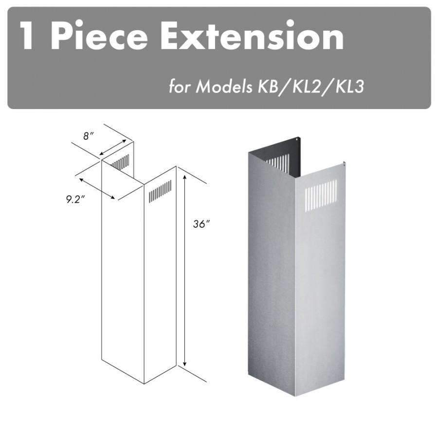 ZLINE 1 Piece Chimney Extension for 10ft Ceiling (1PCEXT-KB/KL2/KL3)