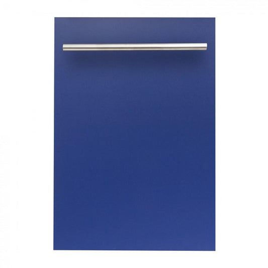 ZLINE 18" Dishwasher in Blue Matte with Stainless Steel Tub and Modern Style Handle (DW-BM-H-18)