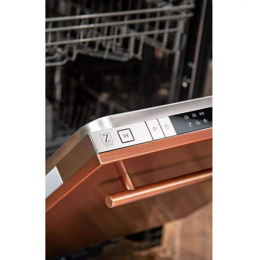 ZLINE 18' Dishwasher in Copper with Stainless Steel Tub and Modern Style Handle (DW-C-18)