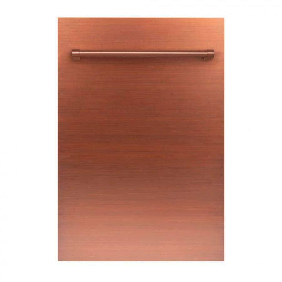 ZLINE 18' Dishwasher in Copper with Stainless Steel Tub and Traditional Style Handle (DW-C-H-18)