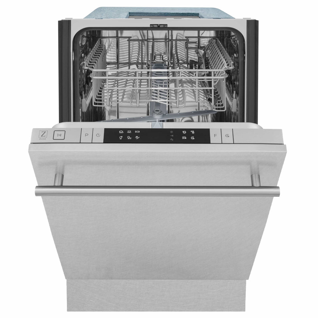 ZLINE 18" Dishwasher in DuraSnow Stainless Steel with Stainless Steel Tub and Modern Style Handle (DW-SN-18)