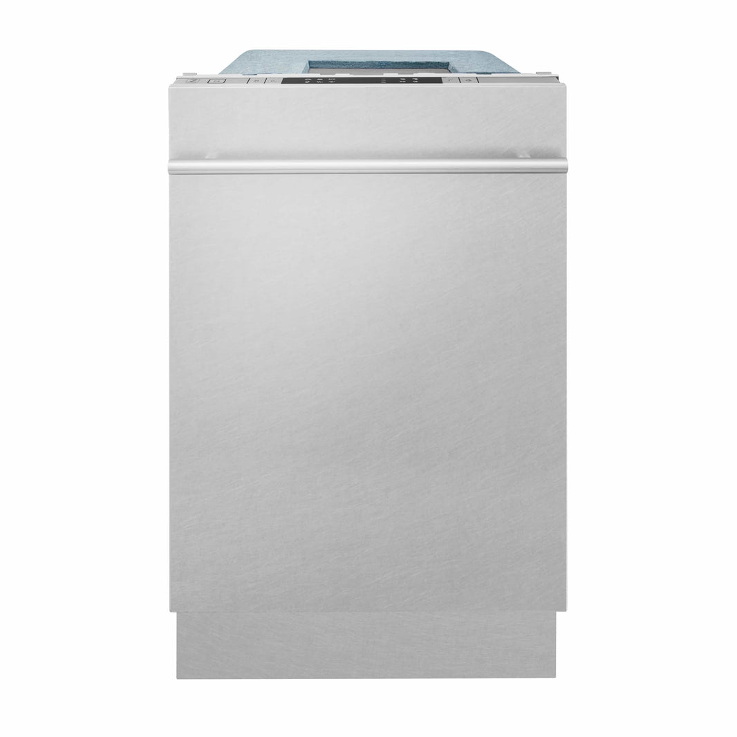 ZLINE 18" Dishwasher in DuraSnow Stainless Steel with Stainless Steel Tub and Modern Style Handle (DW-SN-18)