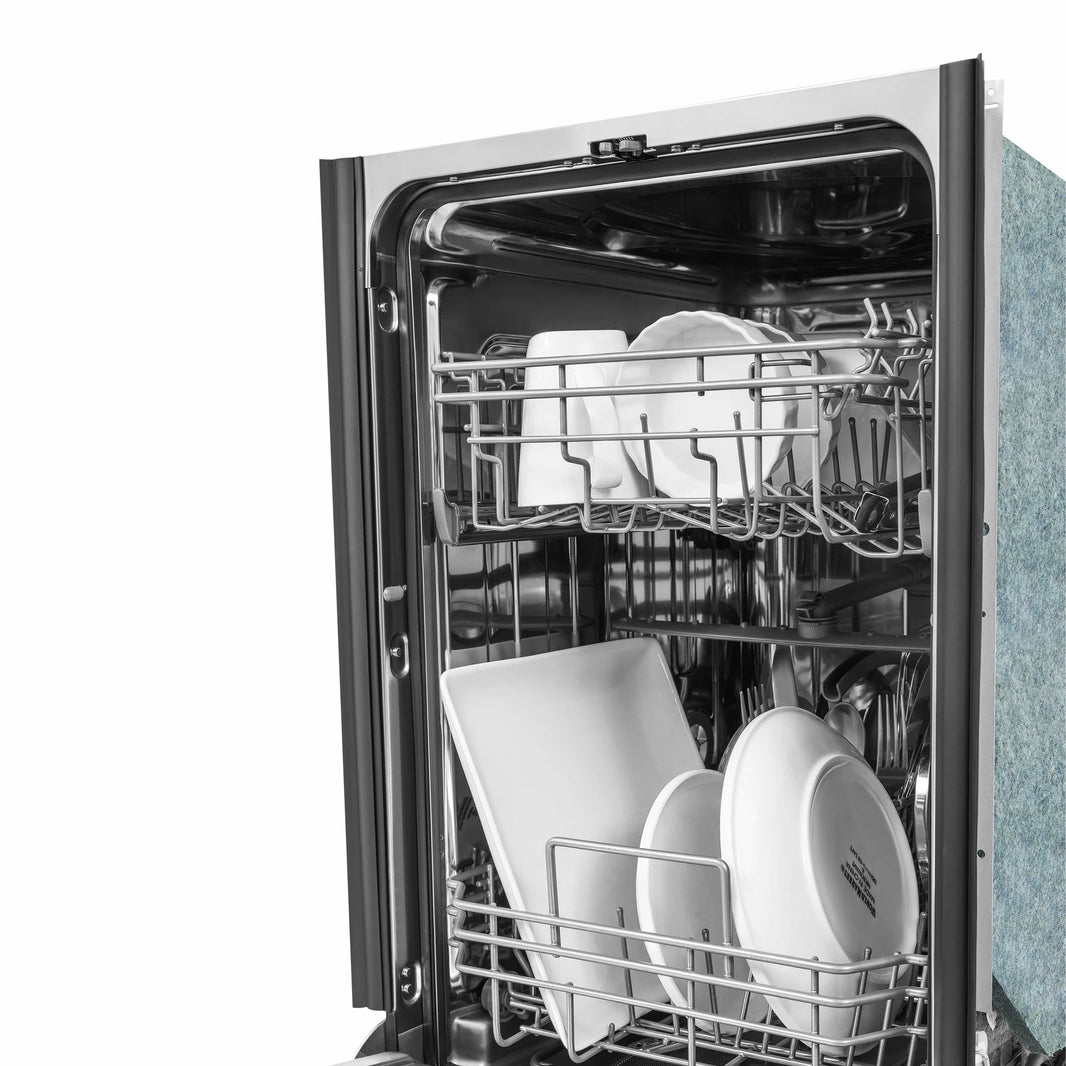 ZLINE 18" Dishwasher in DuraSnow Stainless Steel with Stainless Steel Tub and Modern Style Handle (DW-SN-18)