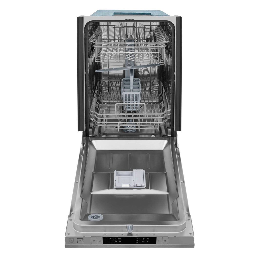 ZLINE 18" Dishwasher in DuraSnow Stainless Steel with Stainless Steel Tub and Traditional Style Handle (DW-SN-H-18)