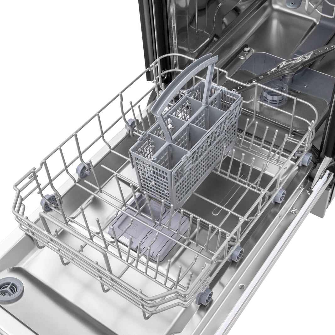 ZLINE 18" Dishwasher in DuraSnow Stainless Steel with Stainless Steel Tub and Traditional Style Handle (DW-SN-H-18)