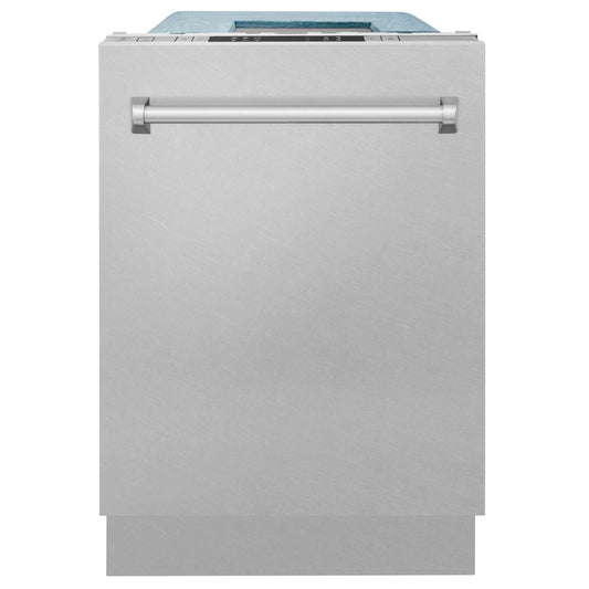 ZLINE 18" Dishwasher in DuraSnow Stainless Steel with Stainless Steel Tub and Traditional Style Handle (DW-SN-H-18)