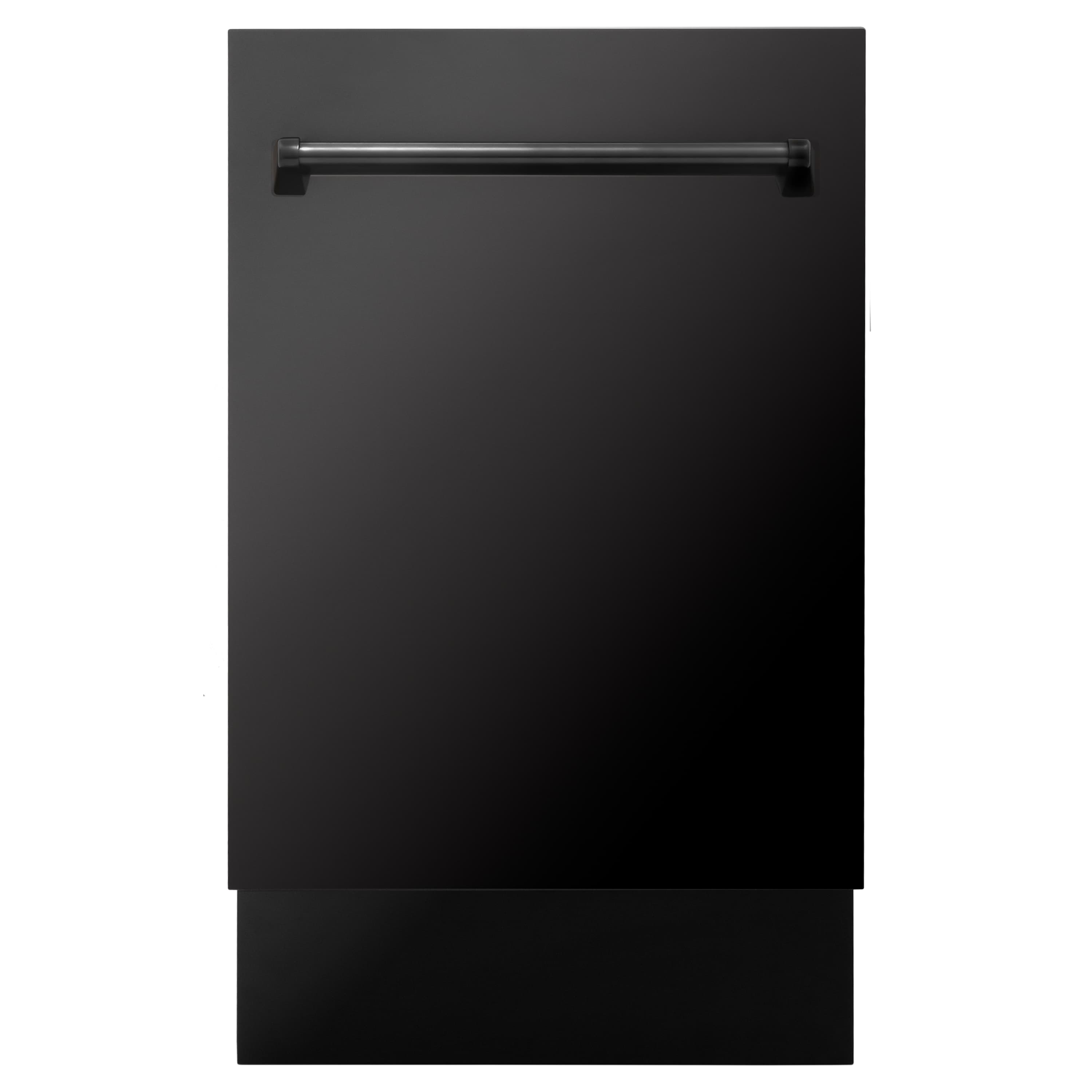 ZLINE 18" Tallac Series 3rd Rack Top Control Dishwasher in Black Stainless Steel with Stainless Steel Tub, 51dBa (DWV-BS-18)