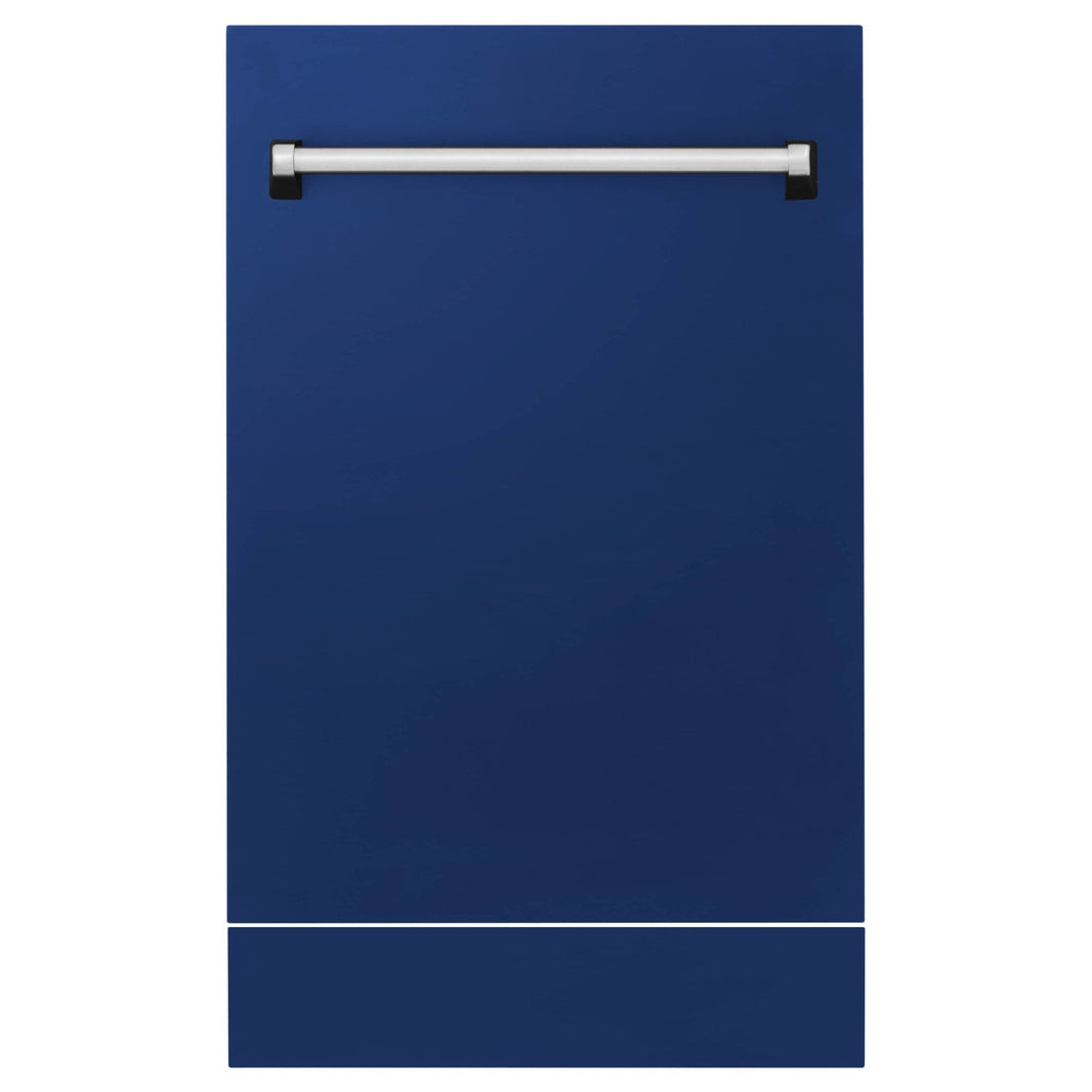 ZLINE 18" Tallac Series 3rd Rack Top Control Dishwasher in Blue Gloss with Stainless Steel Tub, 51dBa (DWV-BG-18)