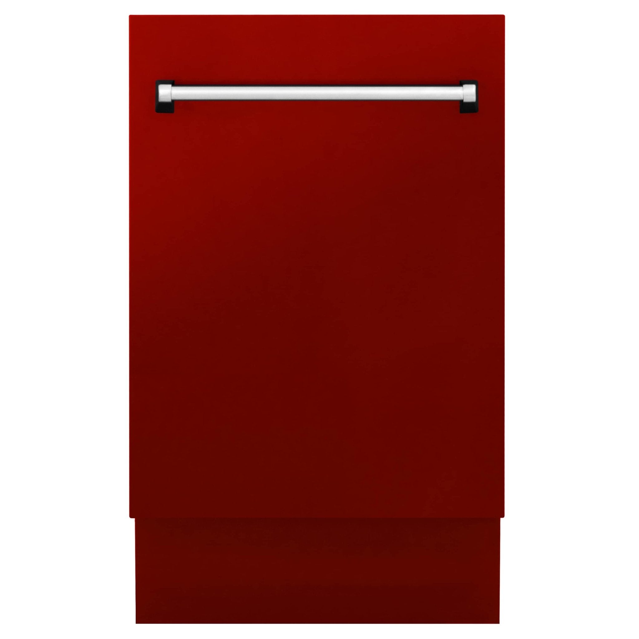 ZLINE 18" Tallac Series 3rd Rack Top Control Dishwasher in Red Gloss with Stainless Steel Tub, 51dBa (DWV-RG-18)