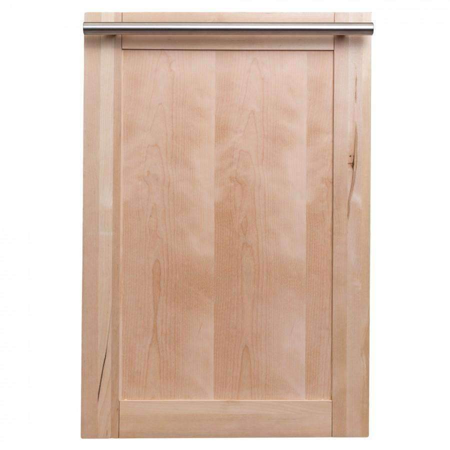 ZLINE 18" Top Control Dishwasher in Unfinished Wood with Modern Style Handle (DW-UF-18)