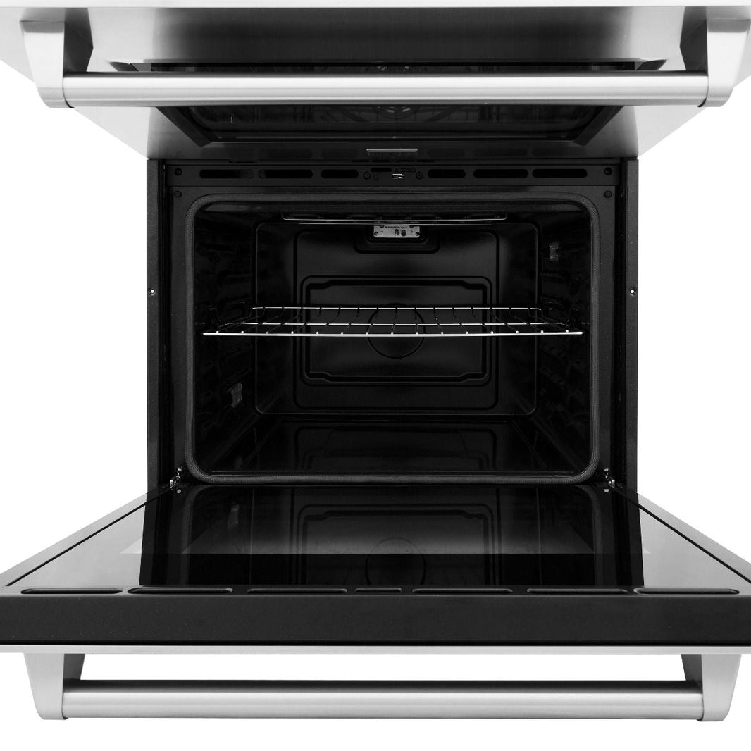 ZLINE 2-Piece Appliance Package - 30" Rangetop & 30" Double Wall Oven in Stainless Steel (2KP-RTAWD30)