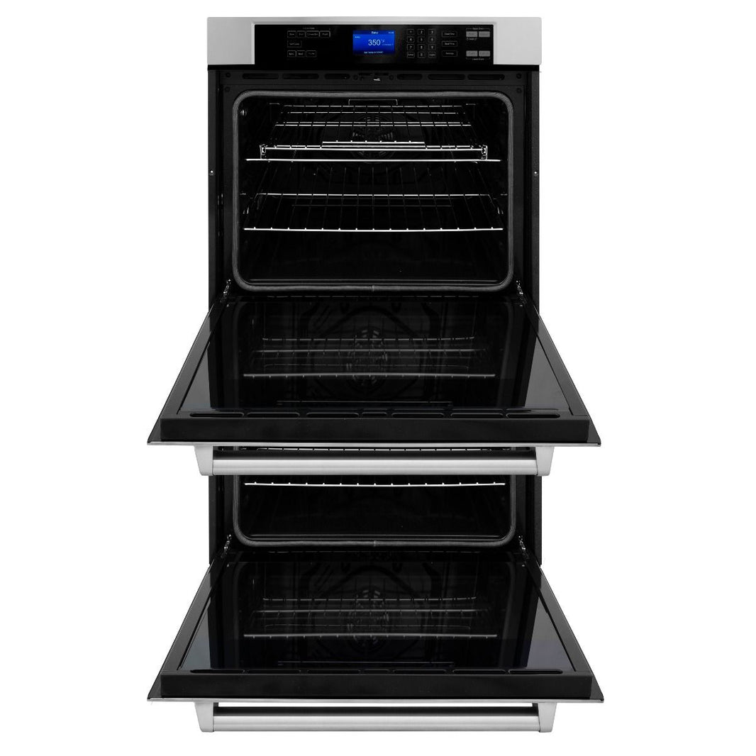 ZLINE 2-Piece Appliance Package - 30" Rangetop & 30" Double Wall Oven in Stainless Steel (2KP-RTAWD30)