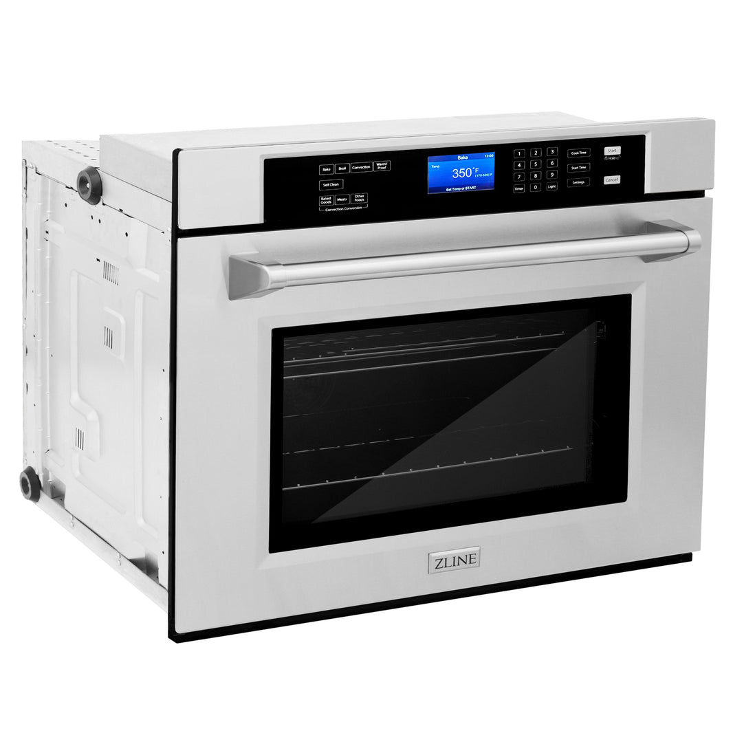 ZLINE 2-Piece Appliance Package - 48-inch Rangetop and 30-inch Wall Oven in Stainless Steel (2KP-RTAWS48)