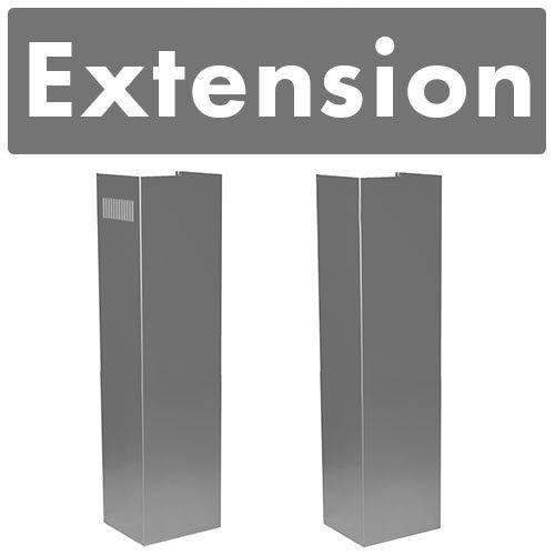 ZLINE 2 Piece Chimney Extension for 10ft-12ft Ceiling (2PCEXT-GL1i/GL2i/KE2i/KL3i)