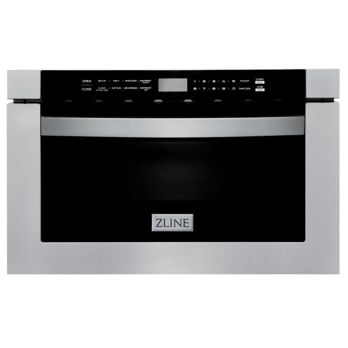 ZLINE 24" 1.2 cu. ft. Stainless Steel Microwave Drawer with 30" Trim Kit (MWD-TK-30)