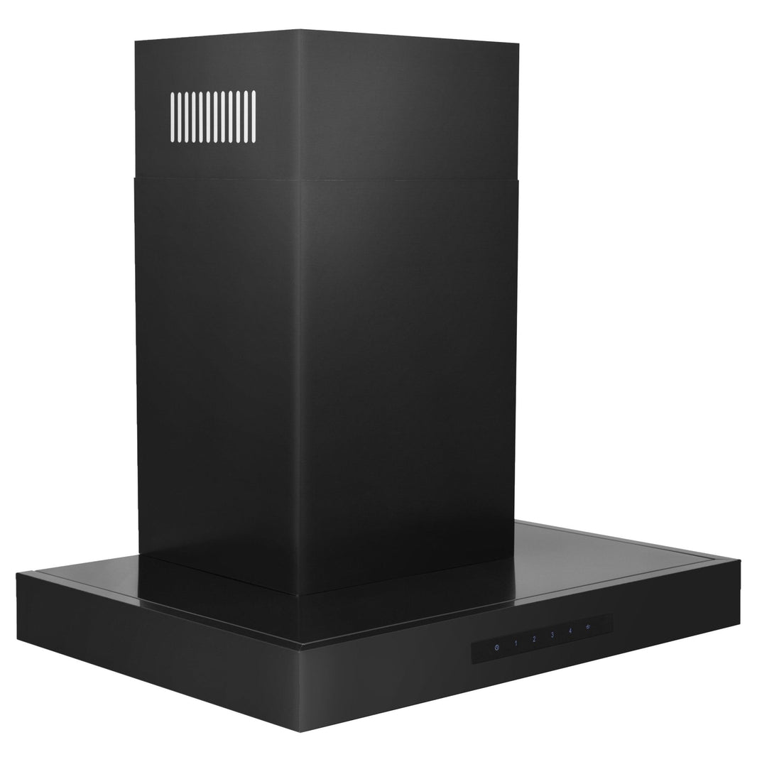 ZLINE 24-Inch Convertible Vent Wall Mount Range Hood in Black Stainless Steel (BSKEN-24)