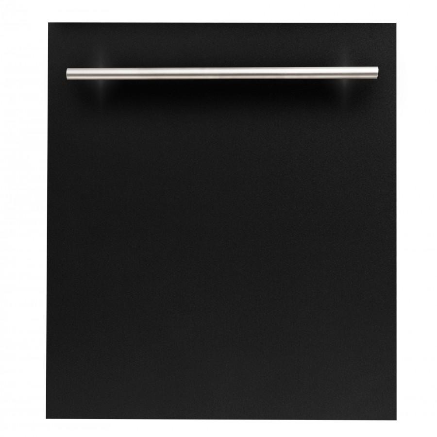 ZLINE 24" Dishwasher in Black Matte with Stainless Steel Tub and Modern Style Handle (DW-BLM-H-24)