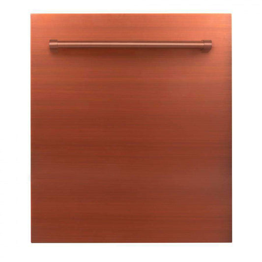 ZLINE 24" Dishwasher in Copper with Stainless Steel Tub and Traditional Style Handle (DW-C-H-24)