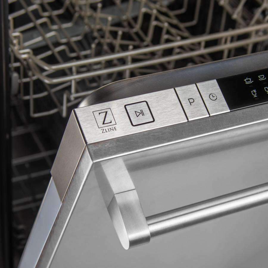 ZLINE 24" Dishwasher in DuraSnow Stainless Steel with Traditional Handle (DW-SN-H-24)