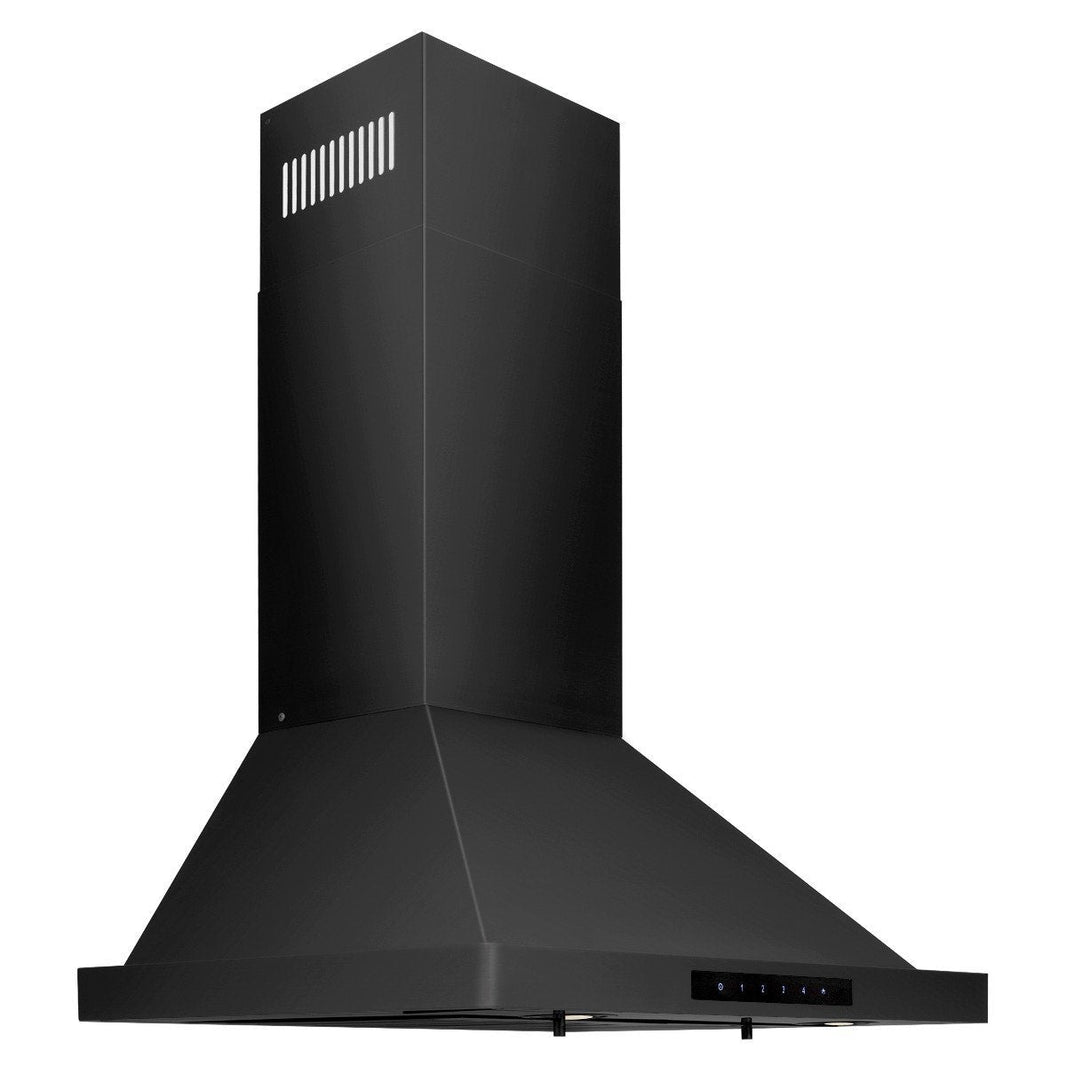 ZLINE 24-Inch Convertible Vent Wall Mount Range Hood in Black Stainless Steel (BSKBN-24)