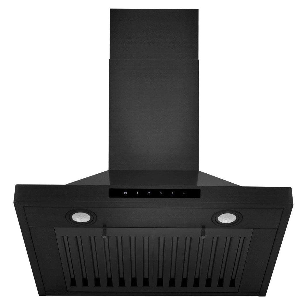 ZLINE 24-Inch Convertible Vent Wall Mount Range Hood in Black Stainless Steel (BSKBN-24)