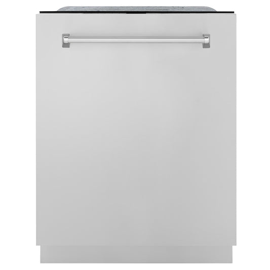 ZLINE 24" Monument Series 3rd Rack Top Touch Control Dishwasher in Stainless Steel with Stainless Steel Tub, 45dBa (DWMT-304-24)