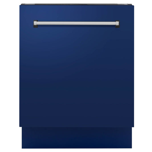 ZLINE 24" Tallac Series 3rd Rack Dishwasher in Blue Gloss with Stainless Steel Tub, 51dBa (DWV-BG-24)