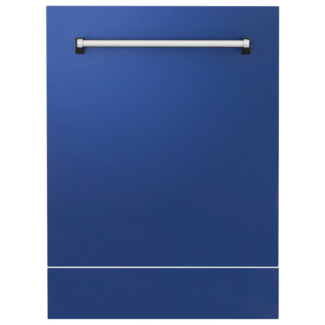 ZLINE 24" Tallac Series 3rd Rack Dishwasher in Blue Matte with Stainless Steel Tub, 51dBa (DWV-BM-24)