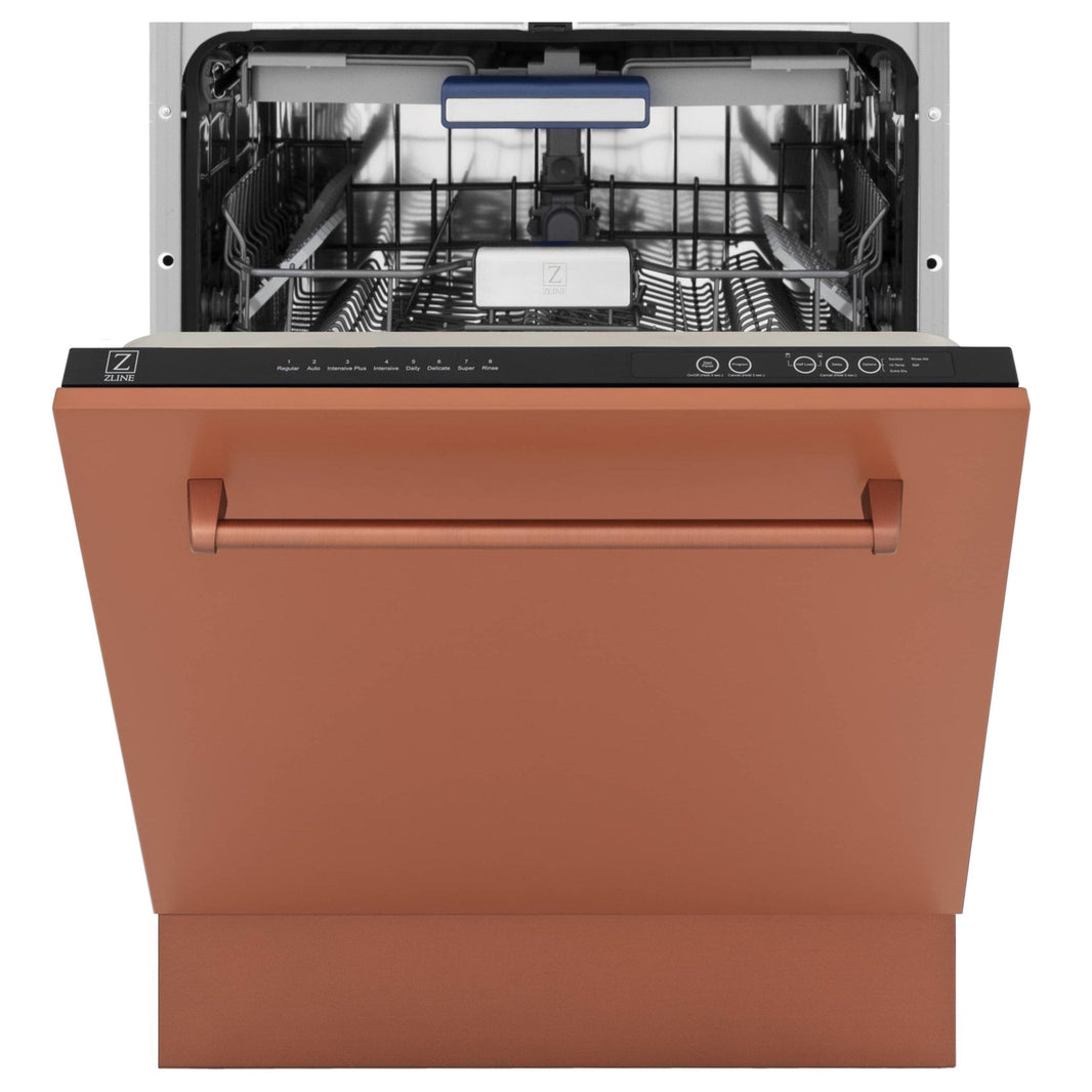 ZLINE 24" Tallac Series 3rd Rack Dishwasher in Copper with Stainless Steel Tub, 51dBa (DWV-C-24)