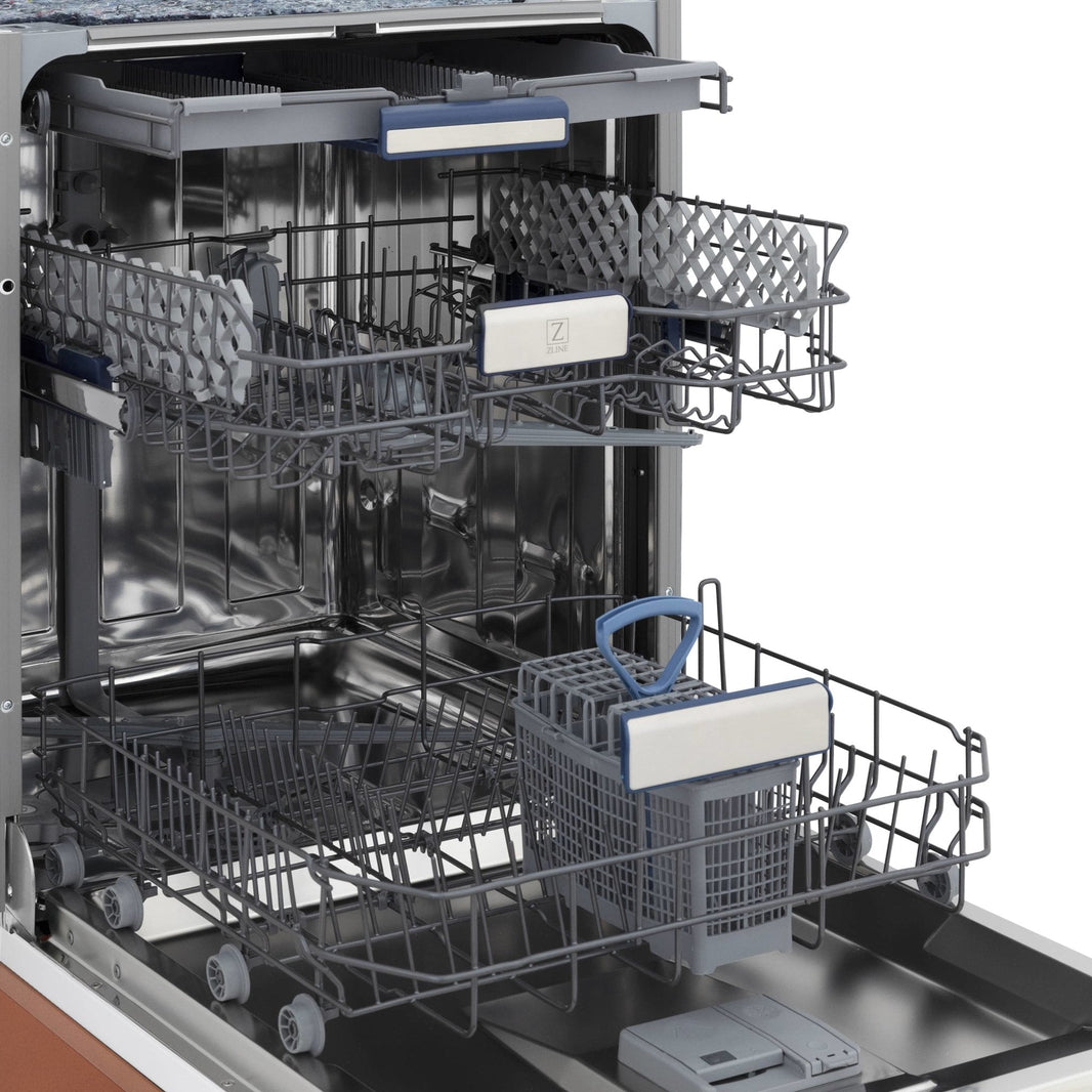 ZLINE 24" Tallac Series 3rd Rack Dishwasher in Copper with Stainless Steel Tub, 51dBa (DWV-C-24)