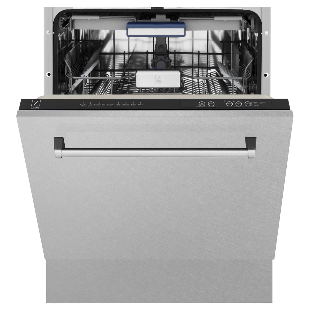 ZLINE 24" Tallac Series 3rd Rack Dishwasher in DuraSnow with Stainless Steel Tub, 51dBa (DWV-SN-24)