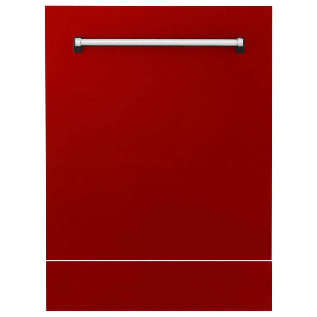 ZLINE 24" Tallac Series 3rd Rack Dishwasher in Red Gloss with Stainless Steel Tub, 51dBa (DWV-RG-24)