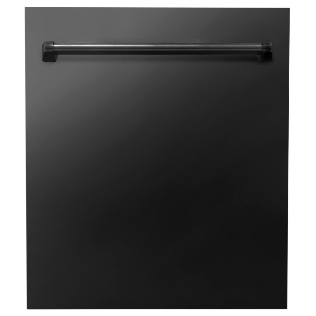 ZLINE 24" Top Control Dishwasher In Black Stainless Steel With Stainless Steel Tub (DW-BS-24)