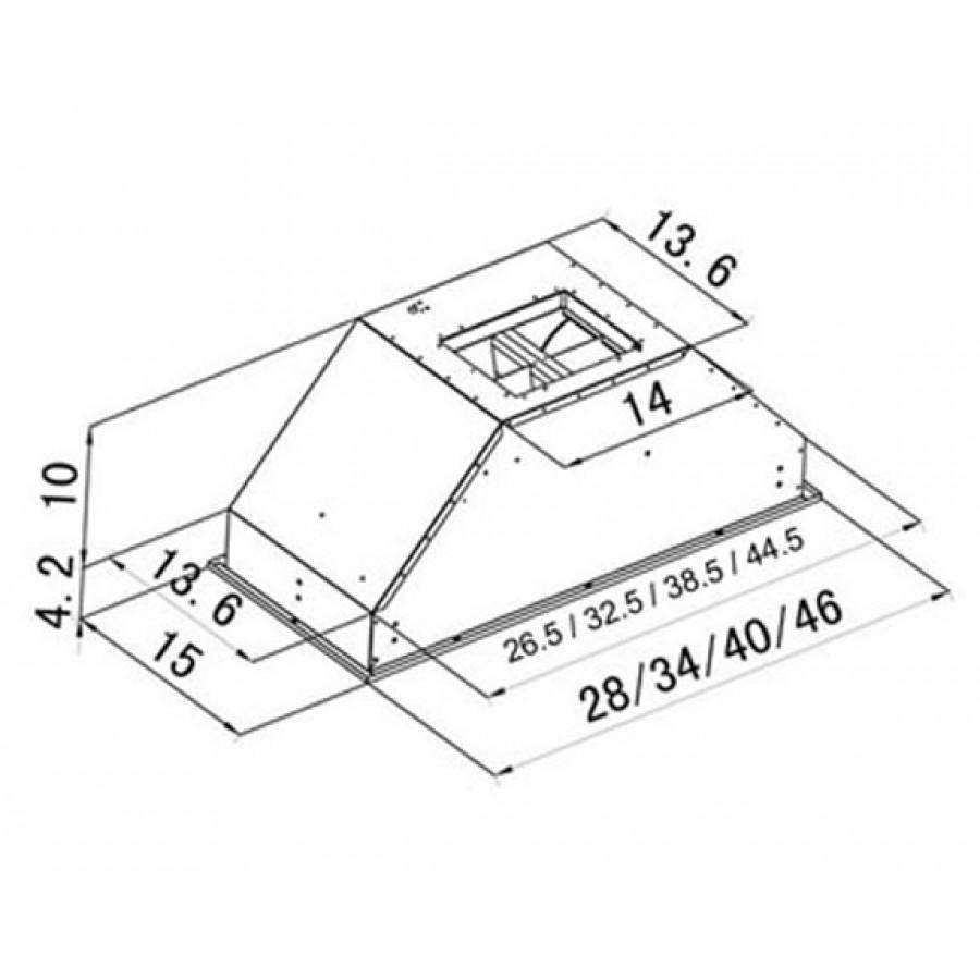 ZLINE 28-Inch Range Hood Insert in Stainless Steel - 15-Inch Depth (695-28)