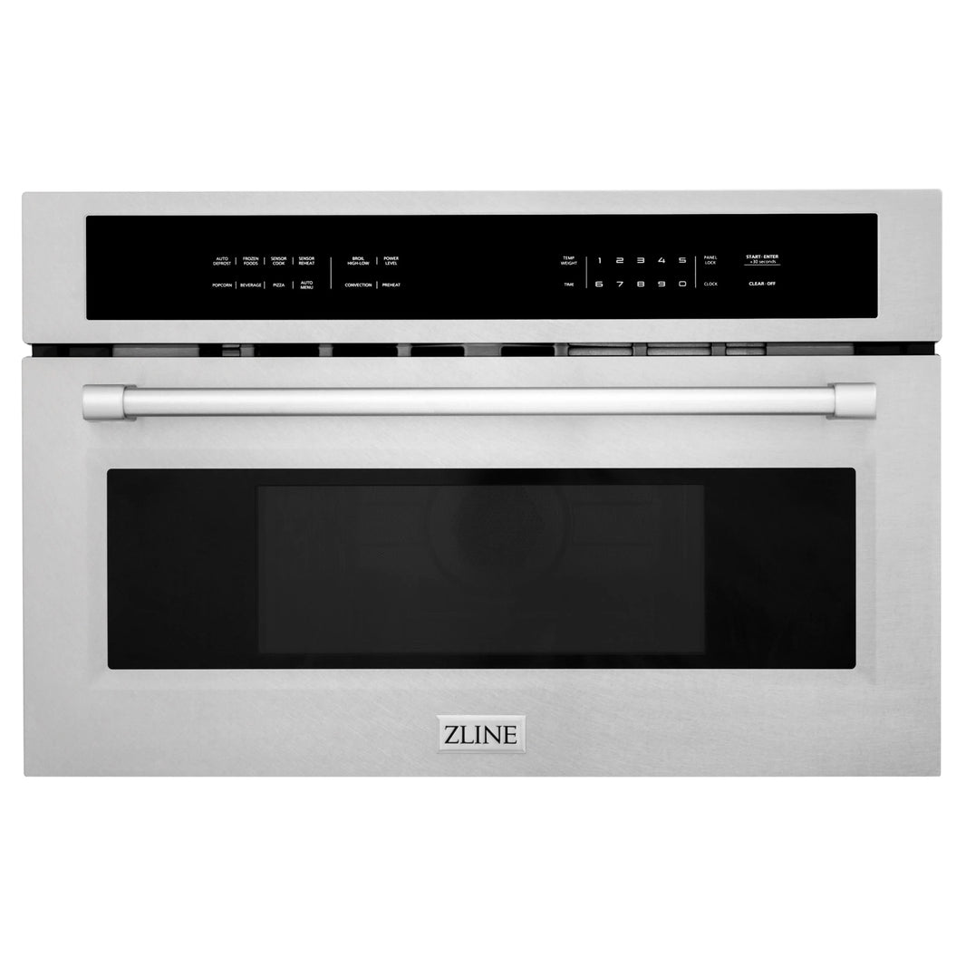 ZLINE 30" Built-in 1.6 cu ft. Convection Microwave Oven in DuraSnow Stainless Steel  with Speed and Sensor Cooking (MWO-30-SS)