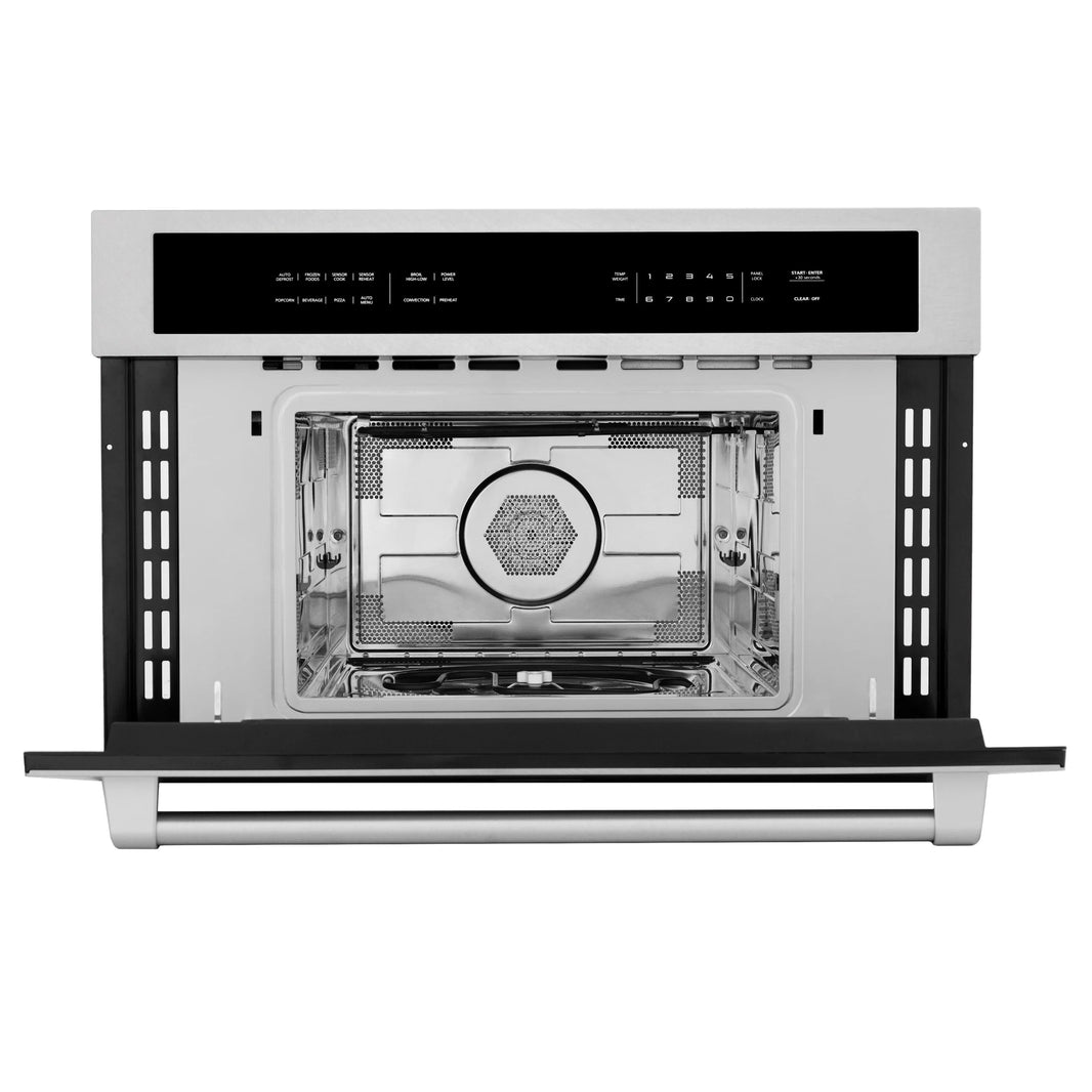 ZLINE 30" Built-in 1.6 cu ft. Convection Microwave Oven in DuraSnow Stainless Steel  with Speed and Sensor Cooking (MWO-30-SS)